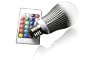 Techlight TXX3326 RGB LED Lampe / Strahler E27 5Watt multicolor (farbwechsel) dimmbar inklusive Infrarot-Ferbedienung