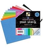 Adhesive Back Mat Stack 3.875''X3.875'' -Brights
