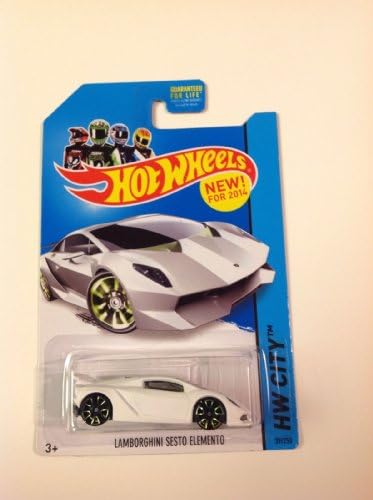 2014 Hot Wheels Hw City - Lamborghini Sesto Elemento - White
