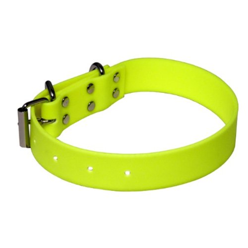 TPU Hundehalsband für Jagd- und Apportierhunde in neon-gelb