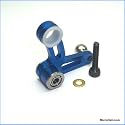 Aluminum Bell Crank, Blue: T-REX 450 V2