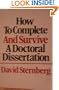 How to Complete and Survive a Doctoral Dissertation