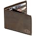 Fossil Athletic Miami Hurricanes Brown Leather Roster Traveler Wallet