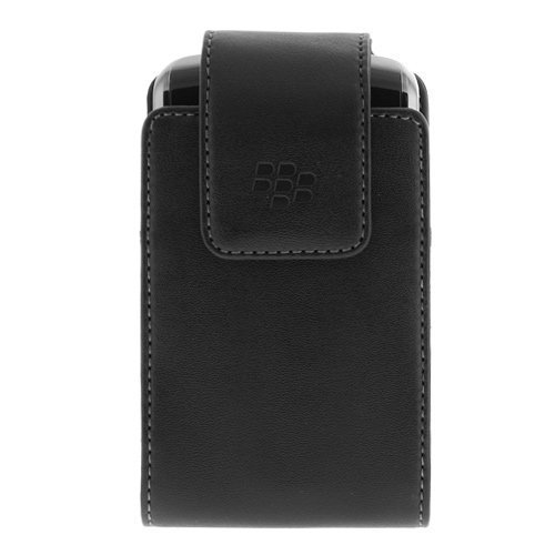 BlackBerry Leather Carry Case/Holster with Swivel Belt Clip for