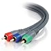 Cables To Go 98036 Premium Component Video Cable (8 Feet, Black/Gray)