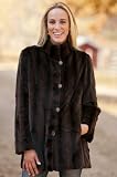 Women's Celine Reversible Sheared Fur Coat