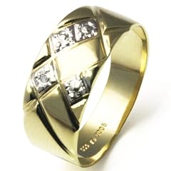 Goldmaid Damen-Ring 333 Gold Bicolor 1 Diamant Gr. 56 Pr R43GG56