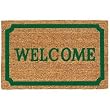 USCOA Intl 31596 Decoir Brush Entrance Mat - Welcome in Border