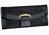 Paris Weave Travel Jewelry Folder (Black)