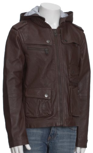 Tommy Hilfiger ONA GIRLS LEATHER JACKET EX50525727 M&auml;dchen Jacken, Gr.176, Braun (COGNAC ) Preisvergleich