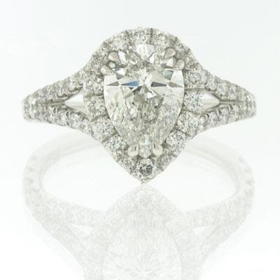 2.57ct Pear Shape Diamond Engagement Anniversary 