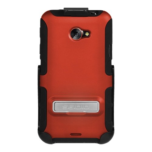 Seidio BD2-HK3HTJETK-GR ACTIVE Case/Holster Combo with Metal Kickstand for HTC EVO 4G LTE - Combo Pack - Retail Packaging - Garnet Red
