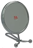 Fantasia - Miroir grossissant ( x 7) portatif et sur pied - Métal - Argenté - Dim: 29 cm, ø 15 cm, (Import Allemagne)