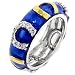 Jewelry : BLUE ENAMEL RING SIZES 5-10 Horseshoe
