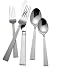 R+B Everyday Silver Strands 18/0 Stainless Steel 45 Piece Flatware Set, Service for 8
