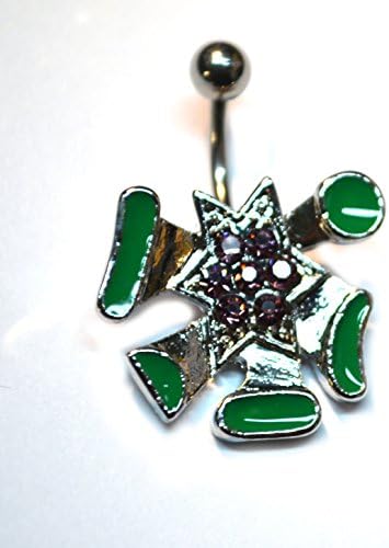 Snowflake 14G (1.6mm) Surgical steel Nickel-free Belly Ring