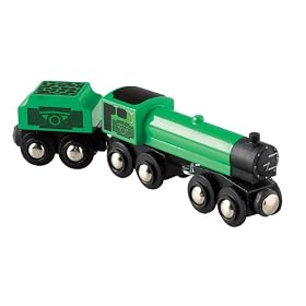 Brio Green engine with tender by Brio