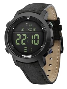 Police Men's Cyber Digital Watch 12898JS/02D with Black Strap Police Men's Cyber Digital Watch 12898JS/02D with Black Strap