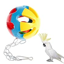 Delight eShop Pet Bird Bites Toys Parrot Chew Ball Swing Cage Hanging Cockatiel Parakeet Chain
