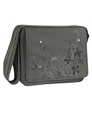 Lässig LMB1040401 - Wickeltasche Classic Messenger Bag, Design: Field, Farbe: grau (grey)