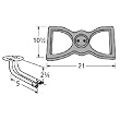 Figure-8 Cast Iron Burner L-shaped Venturi for Broilmaster Grills
