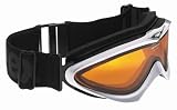 UVEX Corus Women's Ski Goggle,Pearl Metallic Frame with Double Gold Lite Lens