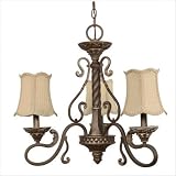 Celeste Three Light Chandelier in Gold... by Nuvo