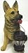 German Shepherd Outdoor Statue Solar Light Garden Dog