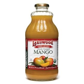 Lakewood Organic Mango Juice - Package Contains SIX 32oz Bottles