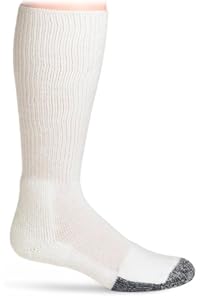 Thorlo Men's Basketball Over Calf, White, Large