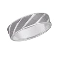 Men's Personalized Satin Wedding Band