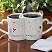 Personalized Couples Coffee Mug Set - Blown Away By Love Personalized Couples Coffee Mug Set - Blown Away By Love