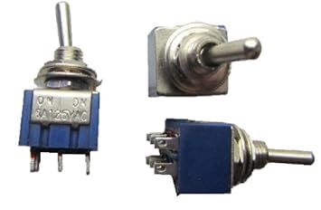 【クリックで詳細表示】トグルスイッチ Mサイズ AC 6A 125V 6P 20個セット： スポーツ＆アウトドア