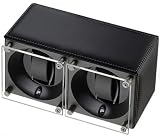 Swiss Kubik Leather Watch Winder for Two Watches
