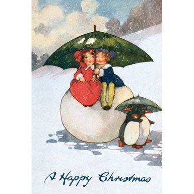 Two's Company Pack of 10 Christmas Cards (Rectangle)||RF10F