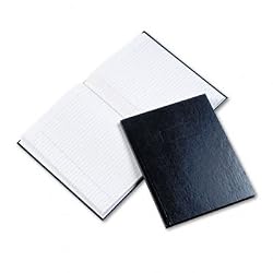 Rediform Business Notebook with Cover, College Rule, 9.25 x 7.25 Inches, Blue, 192 Page Pad (A982)