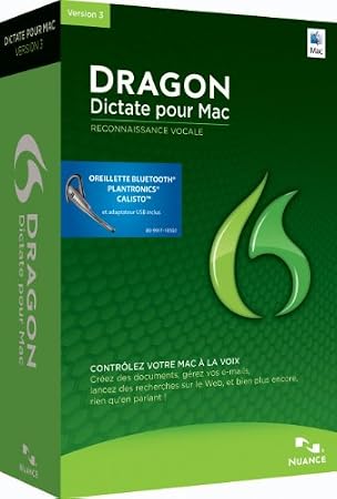 Dragon Dictate 3 wireless  (avec oreilette sans fil bluetooth)