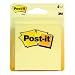 Post-it Note Pads, 3 in x 3 in, Yellow - 4 ea