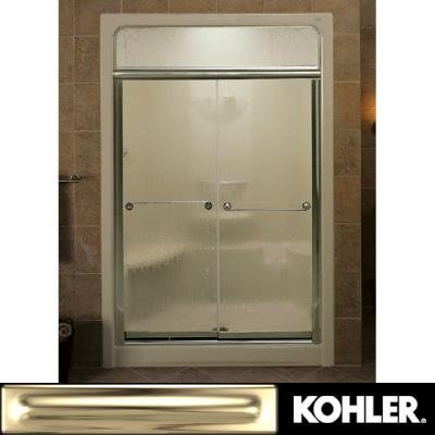 KOHLER K-704310-L-MX Senza Steam Bypass Shower Door, Matte Nickel