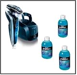 Philips Norelco 1280cc/42 SensoTouch 3d Electric Shaver with Jet Clean System, Black and 3 Philips Norelco HQ200 Jet Clean Solution Cleaning Kit
