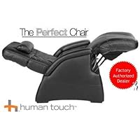The Human Touch Power Electric Perfect Chair Recliner - PC85 / PC-085 Motor Recline Black Bonded Leather Pads - Interactive Health Zero Anti Gravity Chair
