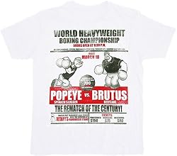 Popeye the Sailor Man Brutus Rematch White T-Shirt Tee