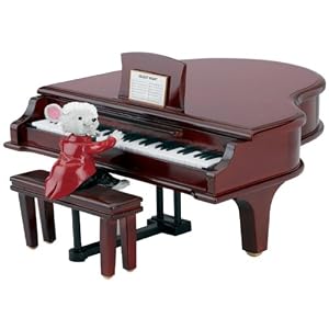Mr. Christmas Maestro Mouse With Baby Grand Piano Musical