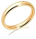 14k Yellow Gold 3mm Comfort Fit Women's Wedding Band