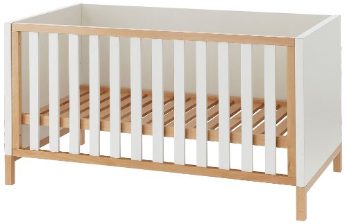 Herlag H1920-0001 Kinderbett Alex 150 x 80 x 80 cm, wei&szlig; / natur