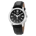 ESQ by Movado Men's 7301354 Muse Chronograph Black Leather Silver-Tone Watch