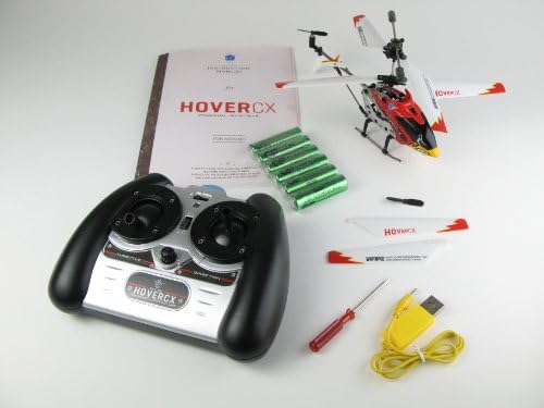 EZ Fly RC HCX001R Hover CX Mini Helicopter, Red