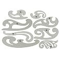 Alvin & Co. FC88 FRENCH CURVE SET, 8 piece set