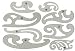 Alvin & Co. FC88 FRENCH CURVE SET, 8 piece set