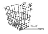Wald #124 Compact Front Bicycle Basket, Black, 11.75" x 8" x 9"